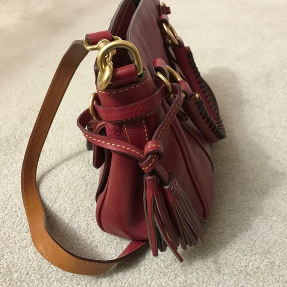 Dooney & Bourke Large Florentine Leather Front Pocket Satchel - Picture 6 of 9